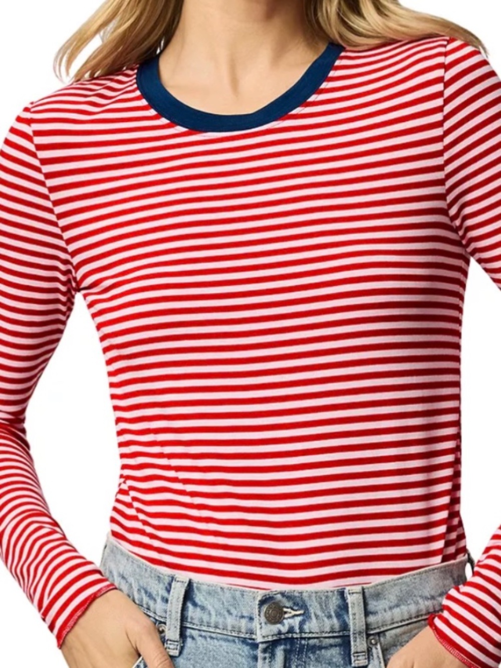Splendid,   Size M  , Color Striped Blend  RED and White